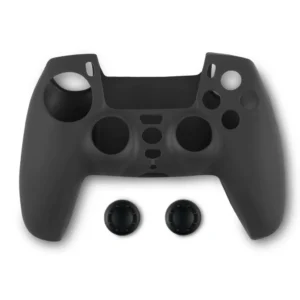 Spartan Gear - kontroller szilikon védő és analóg védő fekete (PS5)