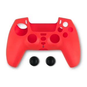 Spartan Gear - kontroller szilikon védő és analóg védő piros (PS5)