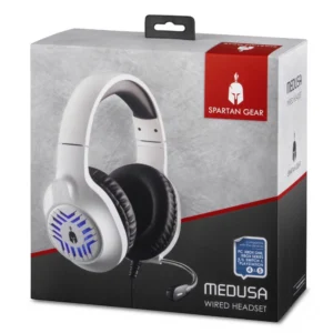 1362.webp Spartan Gear - Medusa Wired Headset White/Black (MULTI)