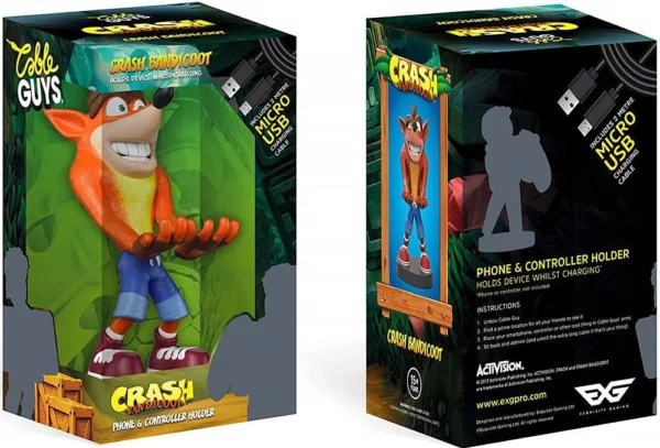 Crash Bandicoot Telefon/Kontroller töltő figura (Platform nélküli)