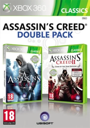 287406.webp Ubisoft Double Pack - Assassin's Creed 1 & 2 GOTY Xbox 360 (használt)