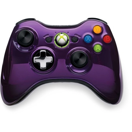 384617.webp Microsoft Xbox 360 Vezeték nélküli - Egyedi Króm - Pink kontroller wireless (használt)