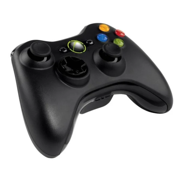 Microsoft Xbox 360 Wireless Controller fekete – vezeték nélküli kontroller (használt)