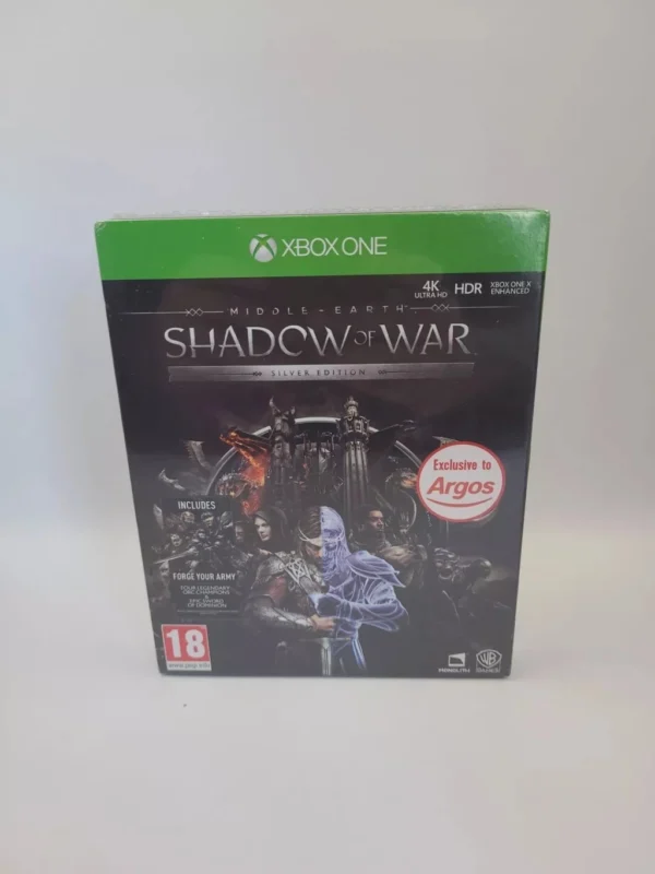 542478.webp Middle Earth Shadow Of War Silver Edition Steelbook Xbox One (használt)