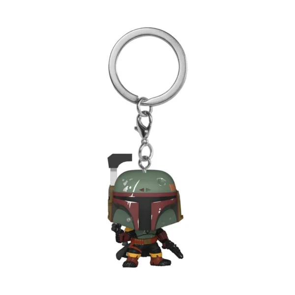 70905.webp Funko Pocket POP Star Wars: The Book of Boba Fett - Bobba Fett kulcstartó (Platform nélküli)