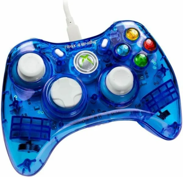 Xbox 360/PC Rock Candy Kék Vezetékes Kontroller (használt)
