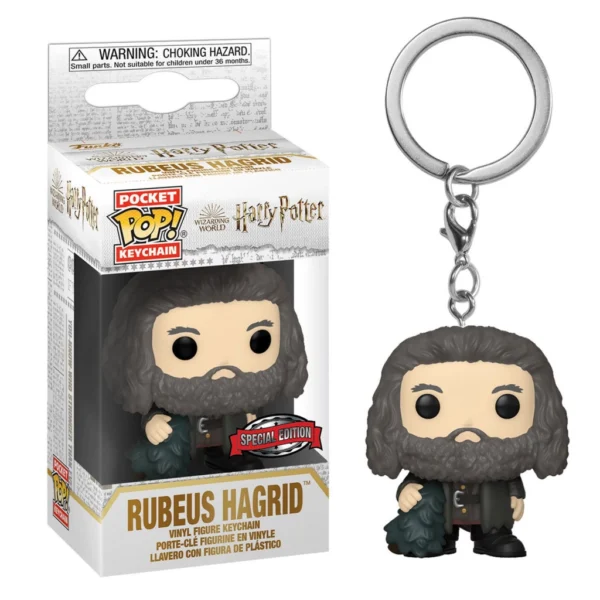 77855.webp Funko Pocket POP Harry Potter Chamber of Secrets Anniversary Holiday - Rubeus Hagrid kulcstartó (Platform nélküli)