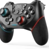 2 db Nintendo Switch/Switch Lite/Switch OLED-del kompatibilis vezeték nélküli kontroller, dupla Turbo vibrációval, 6 tengely, újratölthető fekete (használt)
