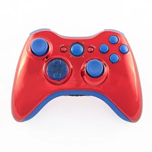 816063.webp Microsoft Xbox 360 Vezeték nélküli - Egyedi Piros-Kék kontroller wireless (használt)