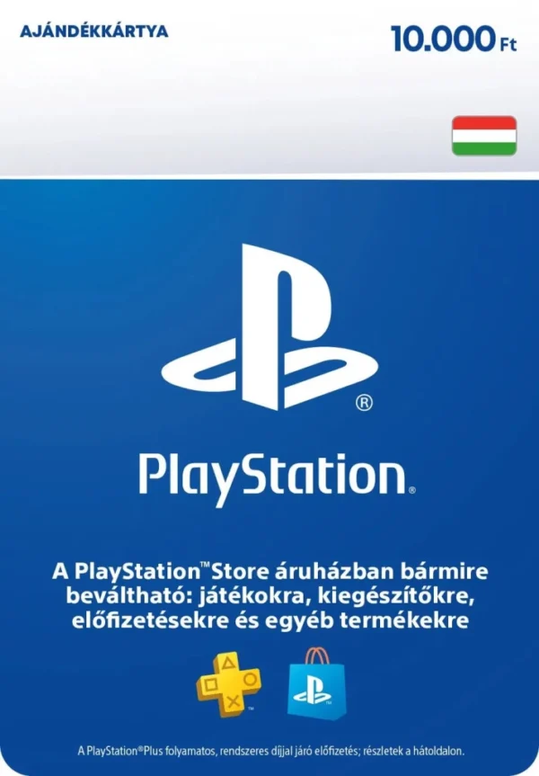 PlayStation Store - feltöltő kártya 10000 Ft - HU Digitális