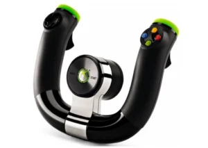 Gyári eredeti Microsoft Xbox 360 vezeték nélküli U kormány (Wireless Speed Wheel) (használt)
