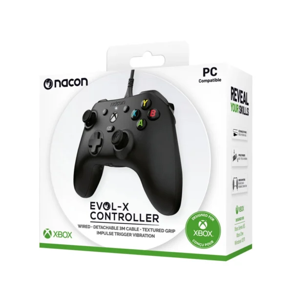 Nacon Evol-X vezetékes Xbox kontroller fekete (XBO/XBX)