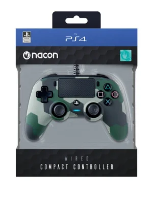 PS4OFCPADCAMOGREEN.webp Nacon vezetékes kontroller terepmintás színben (PS4)