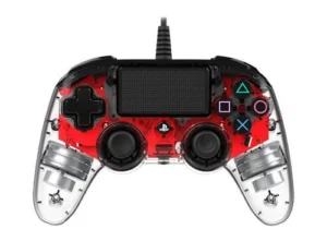 PS4OFCPADCLRED.webp Nacon vezetékes kontroller halványpiros színben (PS4)