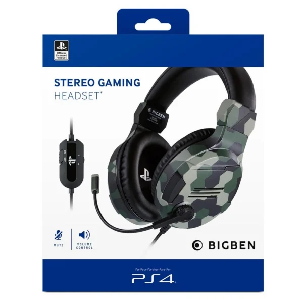 Stereo Gaming Headset V3 Zöld terepmintás (PS4)