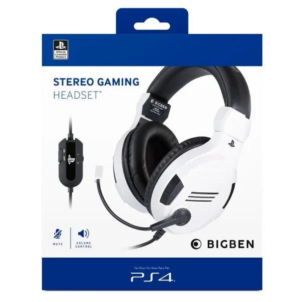Stereo Gaming Headset V3 Fehér (PS4)
