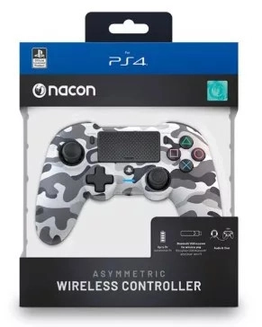 PS4OFPADWLCAMOGREY.webp Aszimmetrikus vezeték nélküli kontroller camo szürke színben (PS4)
