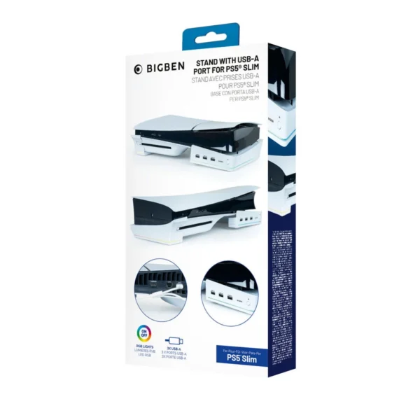 Nacon Vízszintes Állvány USB-A Porttal PlayStation 5 Slimhez (PS5)