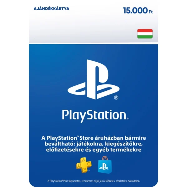 PlayStation Network 15000Ft-os Feltöltő kártya (PSN) fizikai termék
