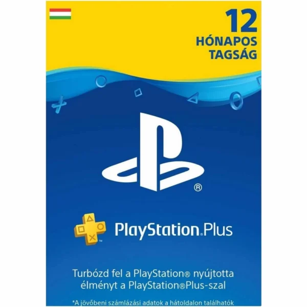 365napos PlayStation Plus előfizetés. Kártyás kivitel. (PSN)