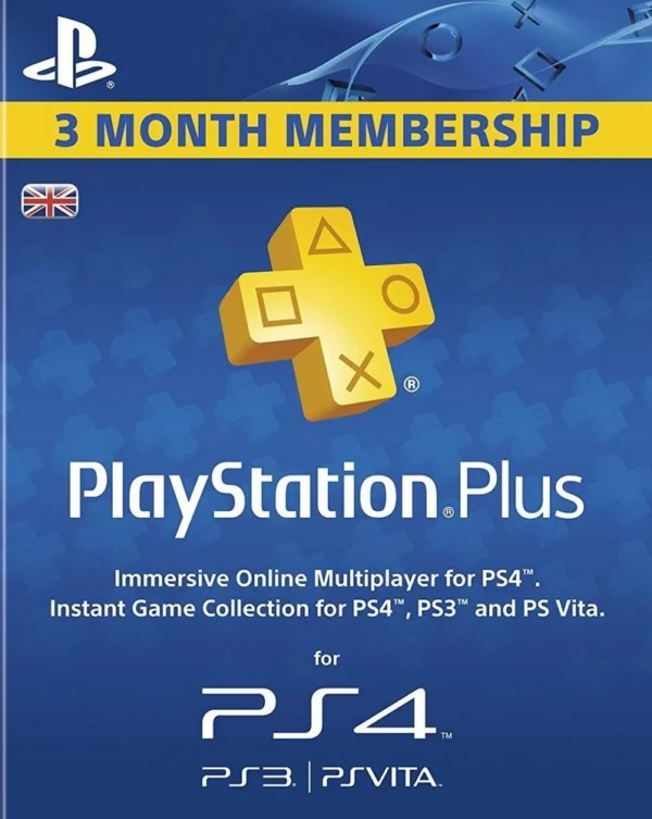 90napos PlayStation Plus tagság előfizetse. Kártyás kivitel (PSN)