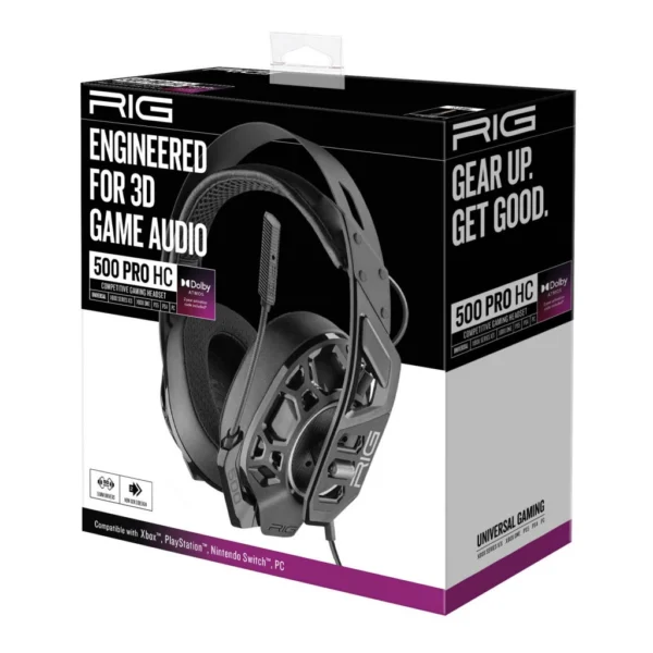 RIG500PROHCG2.webp RIG 500 PRO HC Gaming Headset New- fekete (MULTI) FEJHALLGATÓ