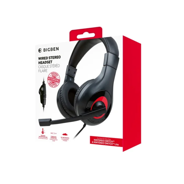Stereo Gaming Headset V1 Fekete (NSW) fejhallgató