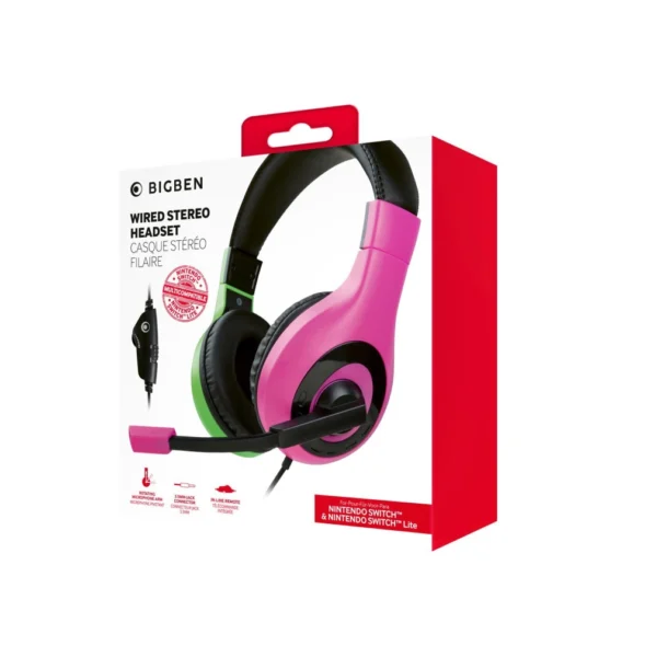 Stereo Gaming Headset V1 Zöld (NSW) fejhallgató