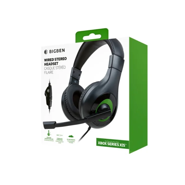 XBXHEADSETV1.webp Stereo Gaming Headset V1 Fekete (XBX) fejhallgató