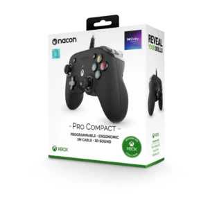 XBXPROCOMPACTBLACK.webp Nacon Pro Compact vezetékes kontroller fekete színben (XBX)