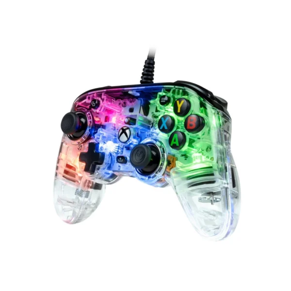 Nacon Pro Compact vezetékes kontroller átlátszó RGB fénnyel (XBX)