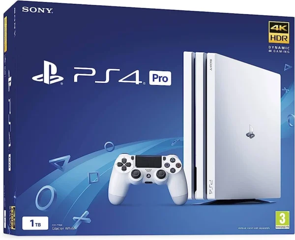 ps4pro1000w.webp PLAYSTATION 4 PRO 1 TB GLACIER WHITE PS4 (használt)