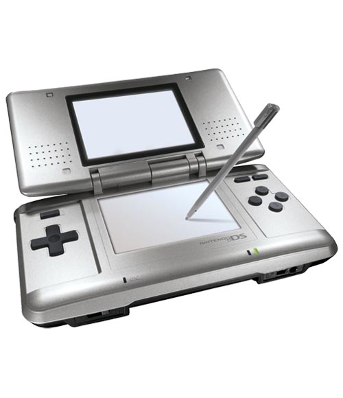 NDS-Nintendo-DS-Platinum-Silver-Refurbished-System-Grade-A-large-image Nintendo DS Platinum Silver + játék (használt)