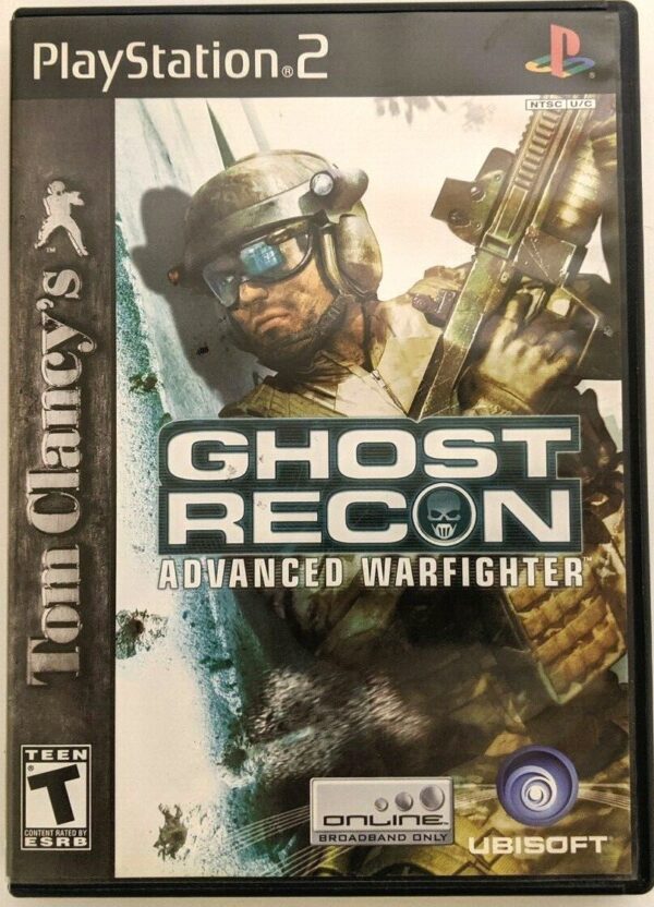 s-l1200 (3) Tom Clancy's Ghost Recon Advanced Warfighter PS2 Playstation 2 (használt)