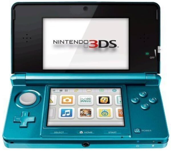 Nintendo 3DS Aqua Blue – Akvakék alapgép + játékok (használt)