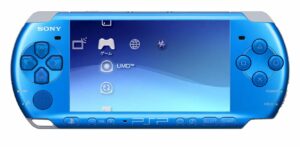 Sony PlayStation Portable (PSP) 3000 Vibrant Blue Carnival Color - játékokkal Dragon 2020 Tok (használt)