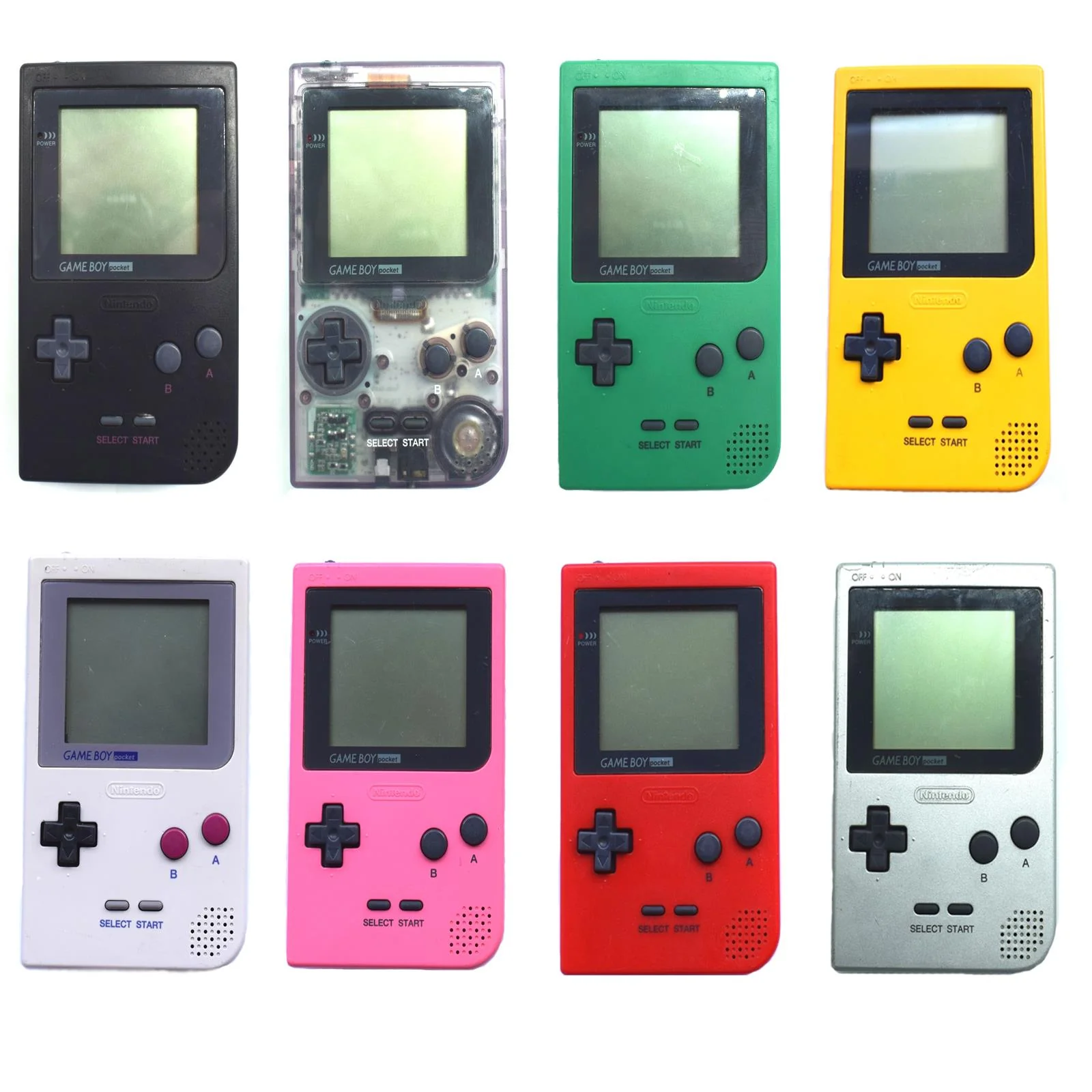 Nintendo Game Boy Pocket különböző pasztell színekben