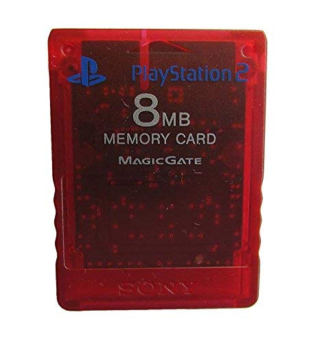 Eredeti Sony PlayStation 2 (PS2) Memory Card 8MB – Áttetsző Piros Clear Red (használt)