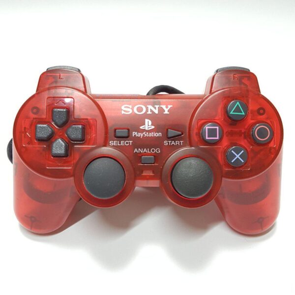 s-l1200 (7) Eredeti Sony PlayStation 2 (PS2) DualShock 2 Kontroller – Crimson Red (ritka gyűjtői kiadás, használt)