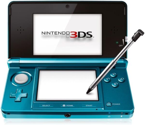 Nintendo 3DS Konzol – Aqua Blue 16GB memóriakártyával + ajándék játékokkal (használt) Nintendo 3DS Konzol – Aqua Blue 16GB memóriakártyával + ajándék játékokkal (használt)